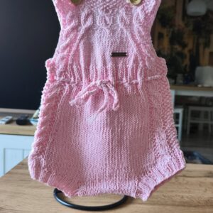 Kézzel kötött baba napozó tiszta pamut fonalból