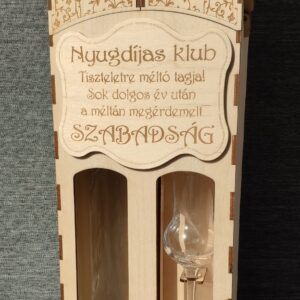 Dupla pálinkás ajándékdoboz – nyugdíjba vonulásra