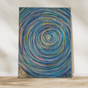 Örvény 30×40 cm akril festmény