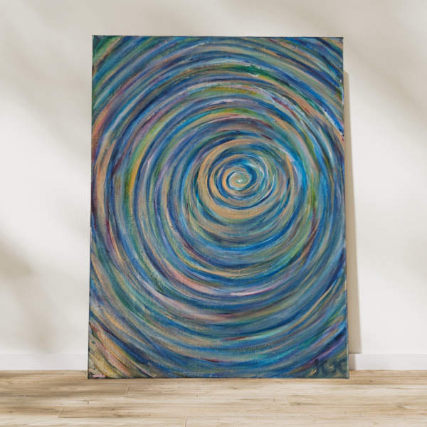 Örvény 30×40 cm akril festmény