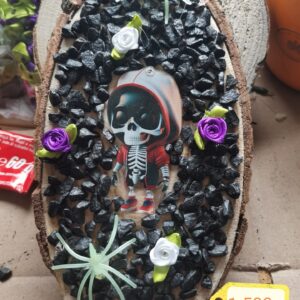 Halloweeni csonti falikép
