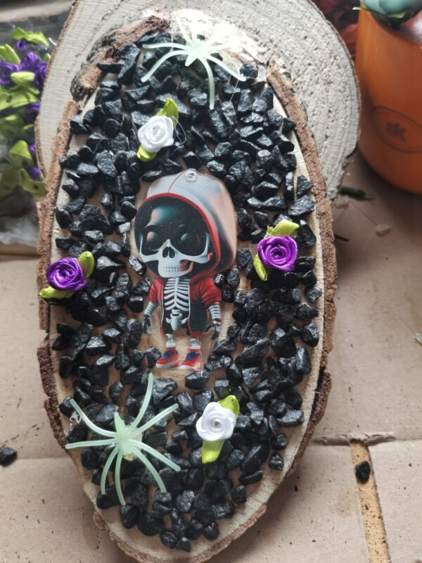 Halloweeni csonti falikép