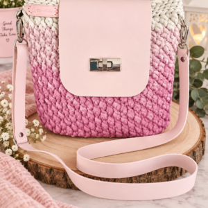 Horgolt crossbody táska