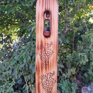 Ajándék borosüveg tartó fa alapanyagból