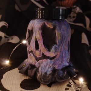 Fűszertartó – lila szellem Halloween-i dekoráció