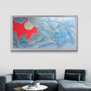 Abstract 70×140 akril, vászon textúra 2026