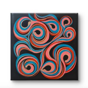 Infinity Flow 80×80 vászon, akril festmény 2026