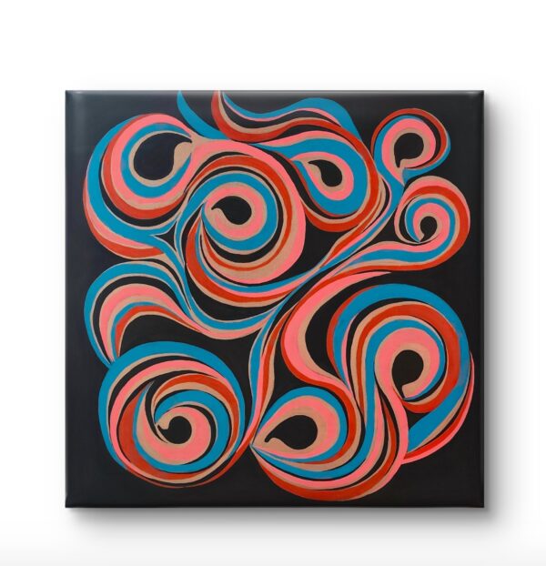 Infinity Flow 80×80 vászon, akril festmény 2026