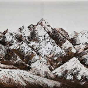 Érintetlen magasságok 70×140 akril, vászon, textúra 2026