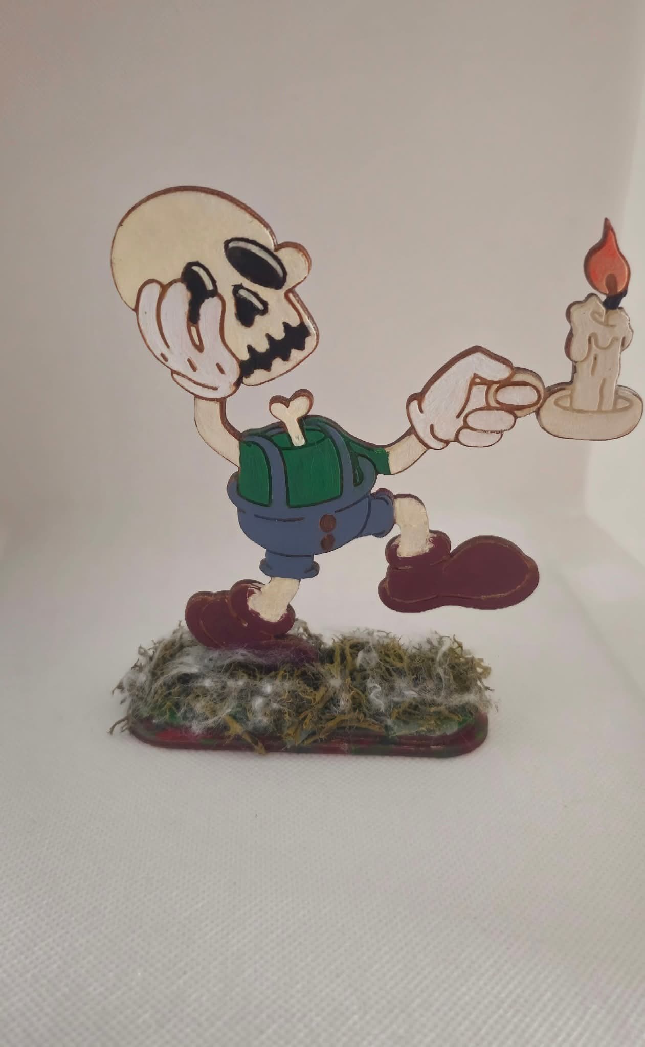 Halloweeni asztal dísz