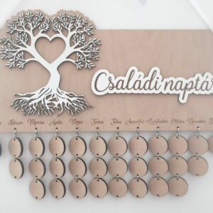 Családi naptár – életfa