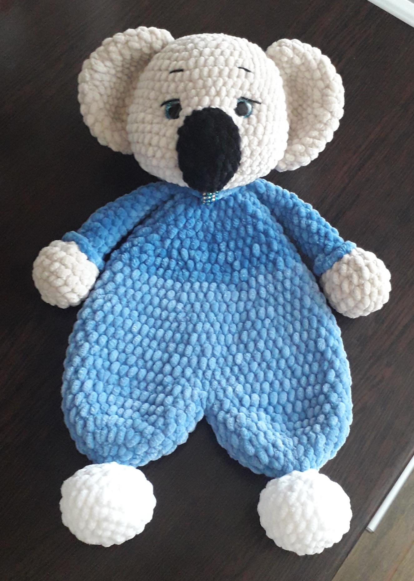 Horgolt Koala plüss alvópajti 35cm