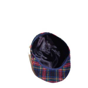 Golf sapka / őszi – téli / uisex / skót kockás gyapjú tweed szövet