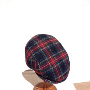Golf sapka / őszi – téli / uisex / skót kockás gyapjú tweed szövet