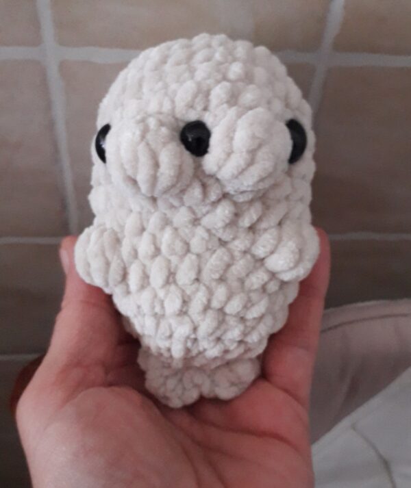 Baby fóka horgolt plüss