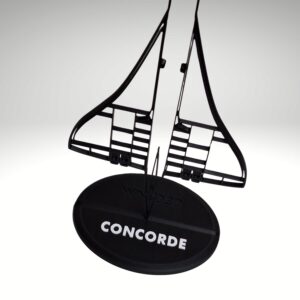 Concorde sziluett dekoráció