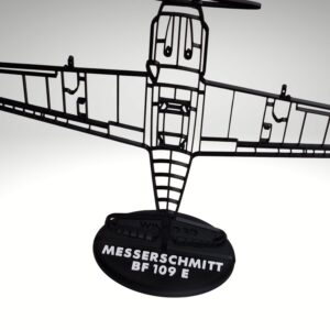 Messerschmitt Bf 109 E sziluett dekoráció