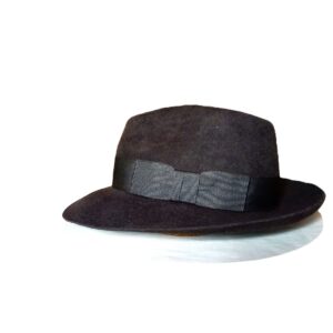 Fedora kalap / férfi / fekete nyúlszőr