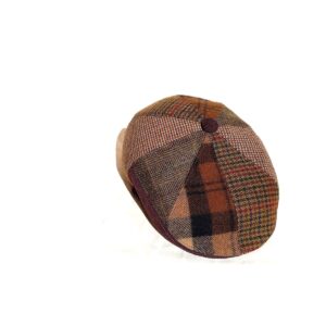 Design golf sapka / férfi / téli – lasnis / szürkés barnás gyapjúszövet