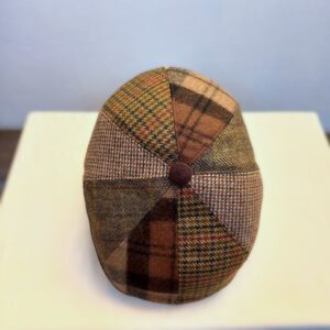 Design golf sapka / férfi / téli – lasnis / szürkés barnás gyapjúszövet