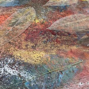 Absztrakt festmény / 55×38 / Őszi lenyomatok