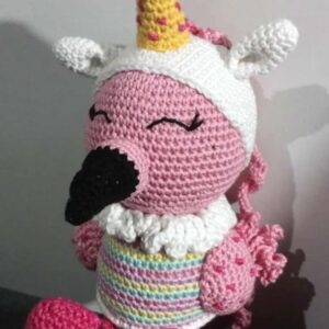 Flamingó horgolt