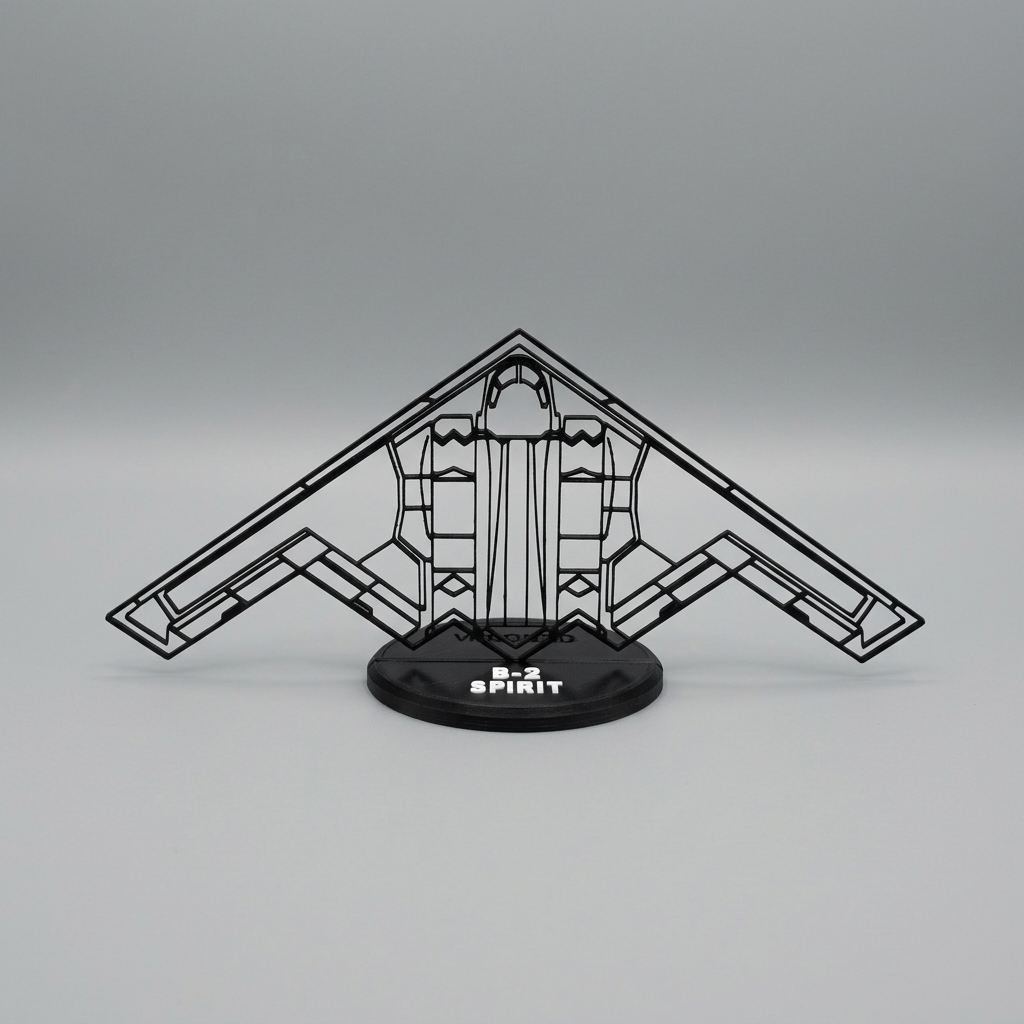B-2 Spirit sziluett dekoráció