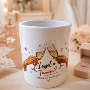 Esküvői felkérő bögre – Koszorúslánynak, tanúnak