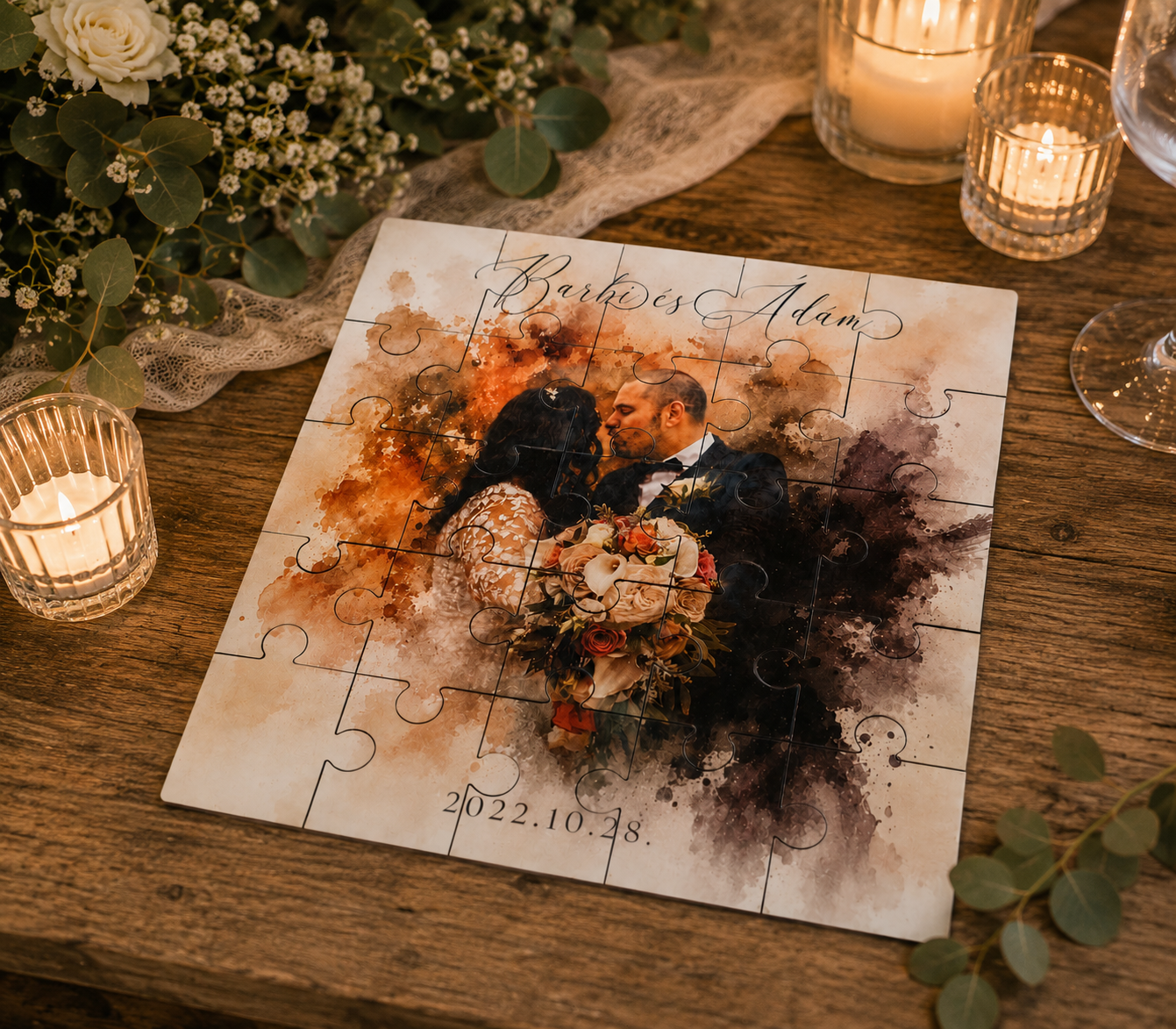 Puzzle ceremónia esküvőre