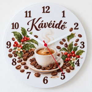 Egyedi akril falióra saját fotóval vagy névvel – 20 cm