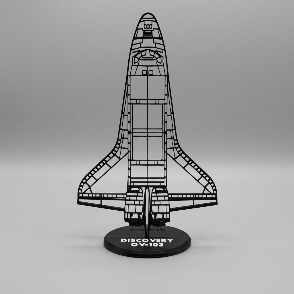 Discovery OV-103 sziluett dekoráció