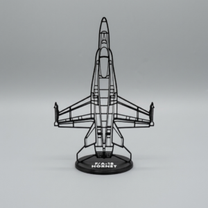 F/A-18 Hornet sziluett dekoráció