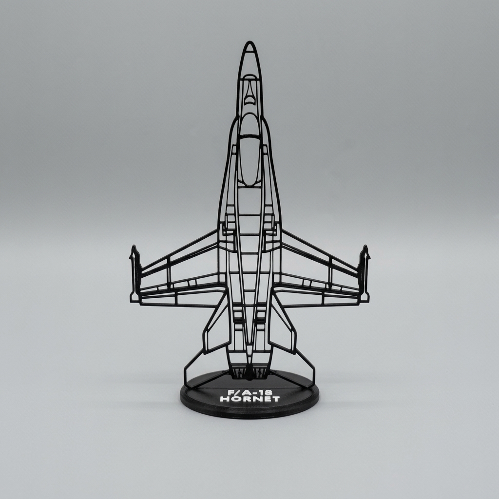 F/A-18 Hornet sziluett dekoráció