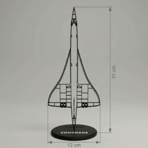 Concorde sziluett dekoráció