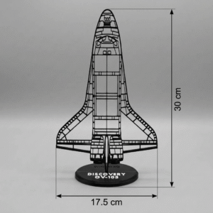 Discovery OV-103 sziluett dekoráció