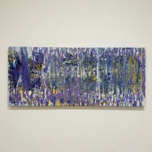 Absztrakt festmény / 30×80 / Éjféli eső