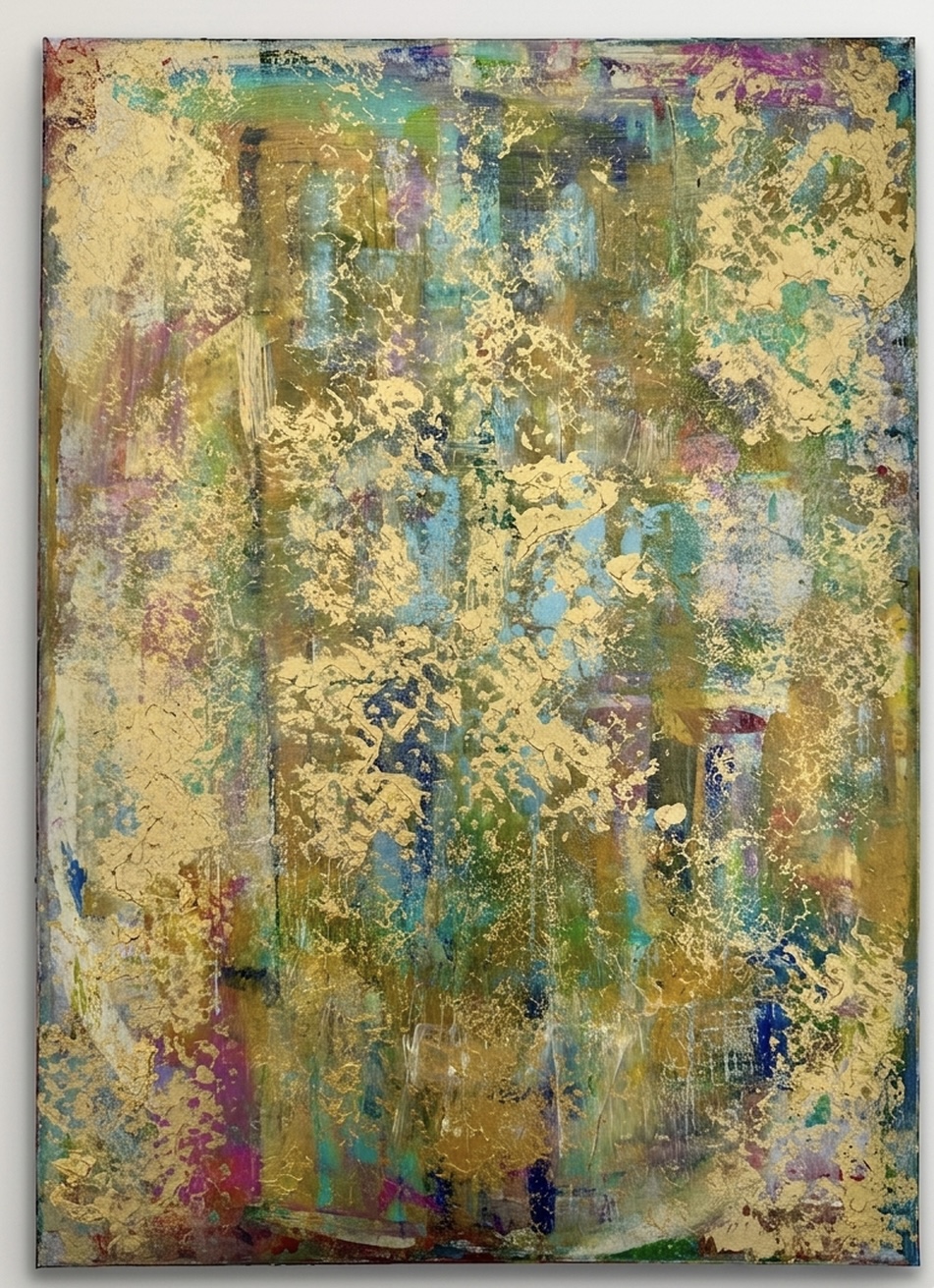 Absztrakt festmény / 50×70 / Arany Kert