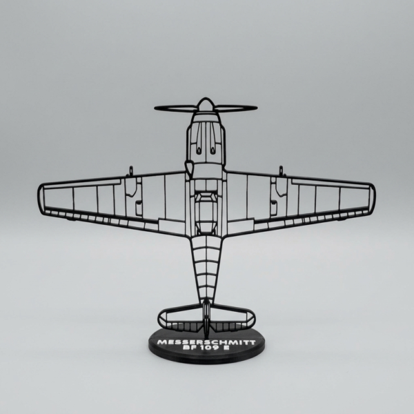 Messerschmitt Bf 109 E sziluett dekoráció
