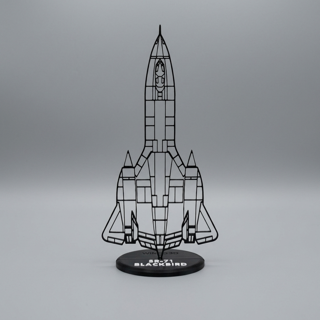 SR-71 Blackbird sziluett dekoráció