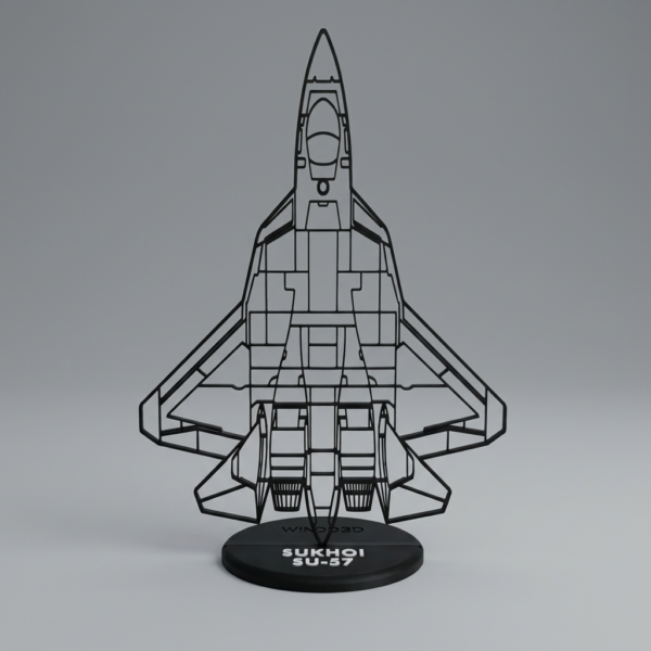 Sukhoi SU-57 sziluett dekoráció
