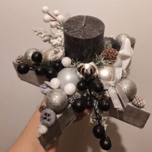 Csillag alakú adventi aszatli dísz