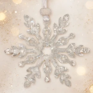 LUMIÈRE PEARL – 5 darabos kézműves karácsonyfadísz szett díszdobozban