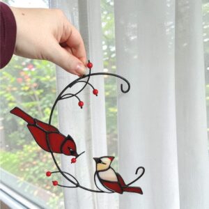 Vörös pintyek – Függeszthető őszi ablakdekoráció