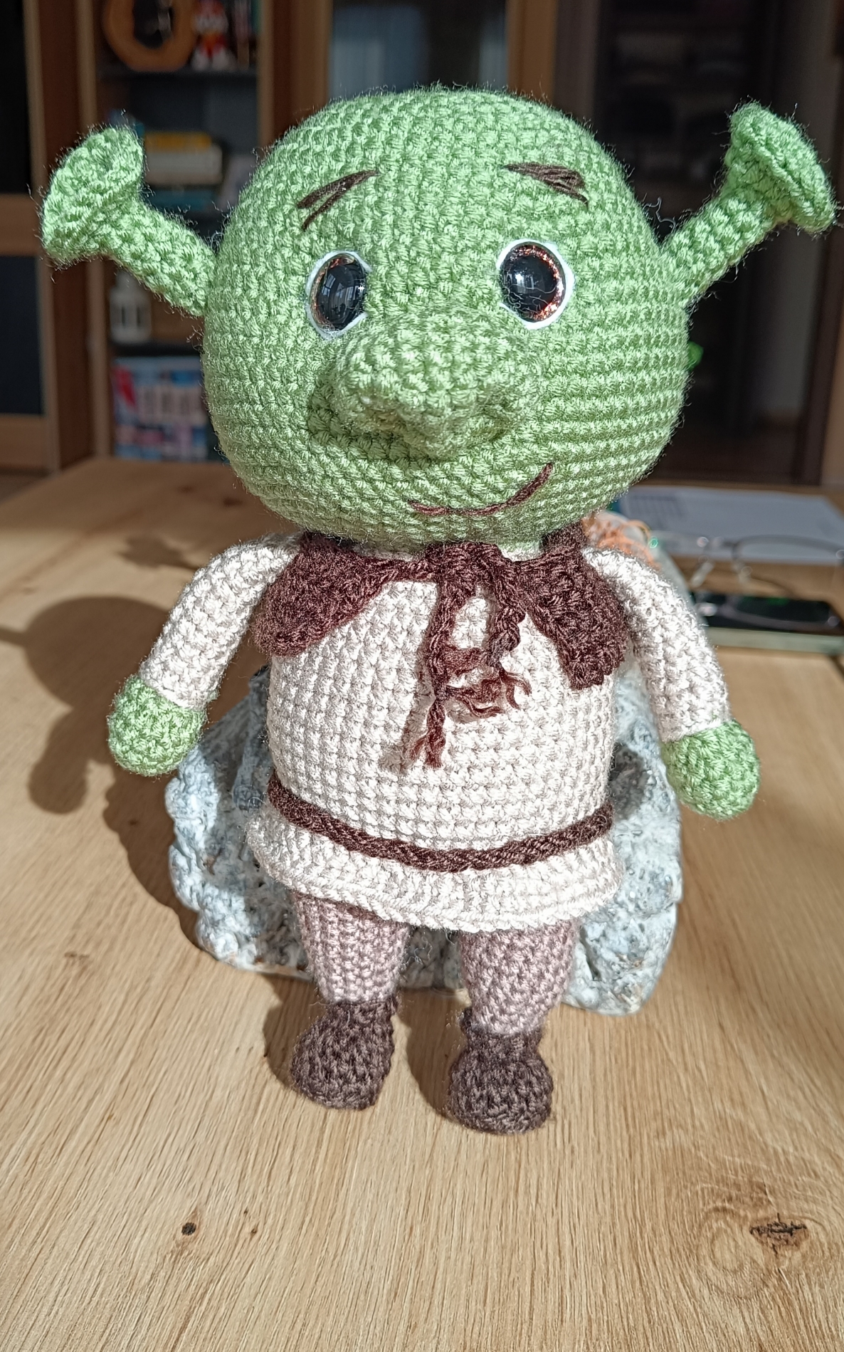 Shrek horgolt figura