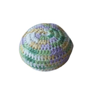 Footbag/ babzsák halvány zöld-lila