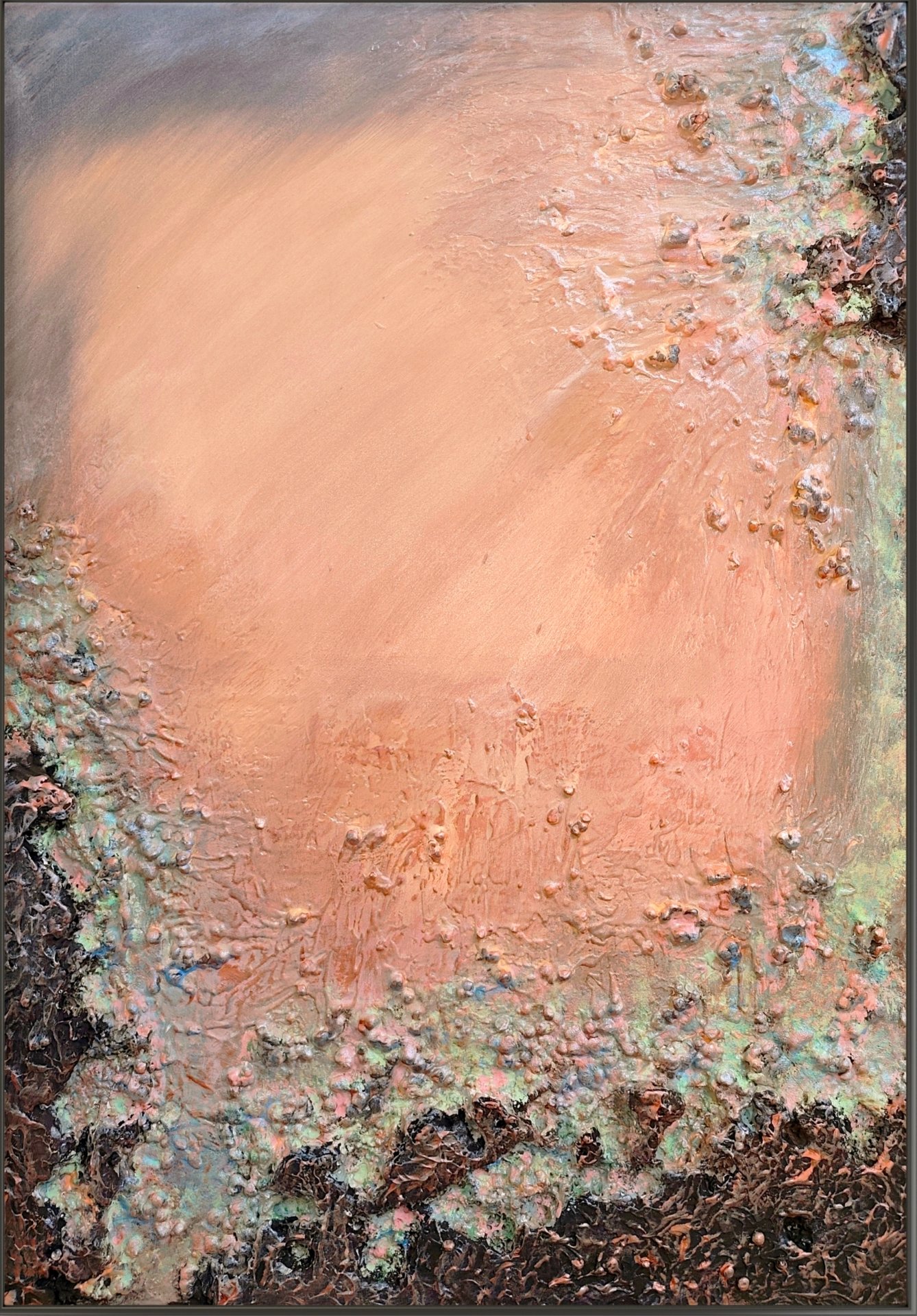 Abstract 50×70 akril, vászon textúra 2025