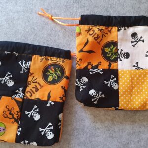 Halloweeni csokigyűjtő szütyő szett