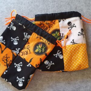 Halloweeni csokigyűjtő szütyő szett