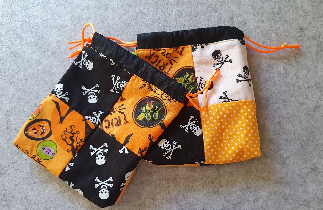 Halloweeni csokigyűjtő szütyő szett