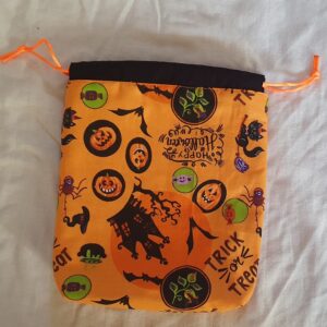 Halloweeni csokigyűjtő szütyő